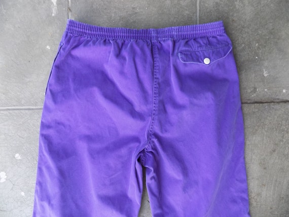 Rare 1980s Purple Velvet Chanel Cigarette Pants main image 0