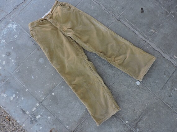 BEAT To HELL Rare Vintage Canvas Hunting Pants 26X