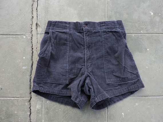 RARE Vintage Blue Corduroy Shorts 30" waist