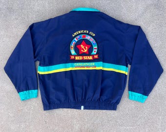 RARE Vintage 90s 1992 America's Cup Red Star Challenger