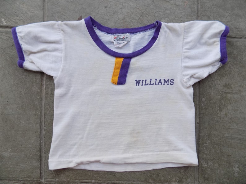 Kleding Unisex kinderkleding Tops & T-shirts T-shirts T-shirts met print BEAT To HELL Zeldzame Vintage Jaren 60 Williams Corp Ringer T-shirt 4T 