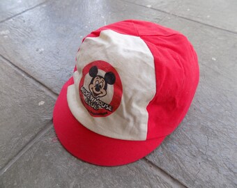 RARE Vintage 70s Mickey Mouse Club Disney 4 Panel Kids Cap