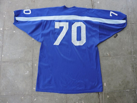 BEAT To HELL Rare Vintage Blue #70 Spartan Jersey… - image 3
