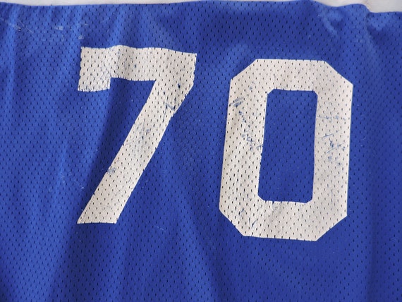 BEAT To HELL Rare Vintage Blue #70 Spartan Jersey… - image 4