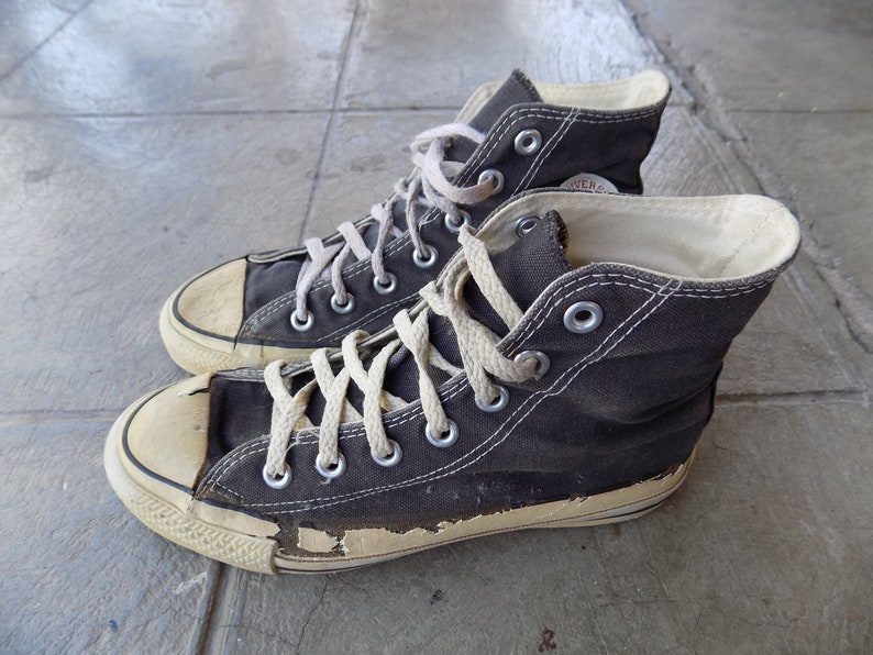 BEAT to HELL Rare Vintage High Top Black Converse Chuck Taylor - Etsy