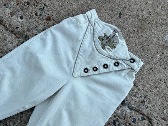 RARE Vintage 80s Cotton Line Jeans 25X29 Italy Ma… - image 3