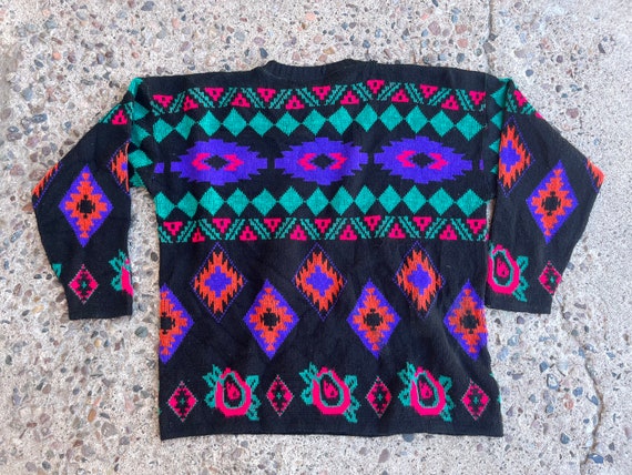 Rare Vintage 90s southwestern Pattern Diana Marco… - image 5