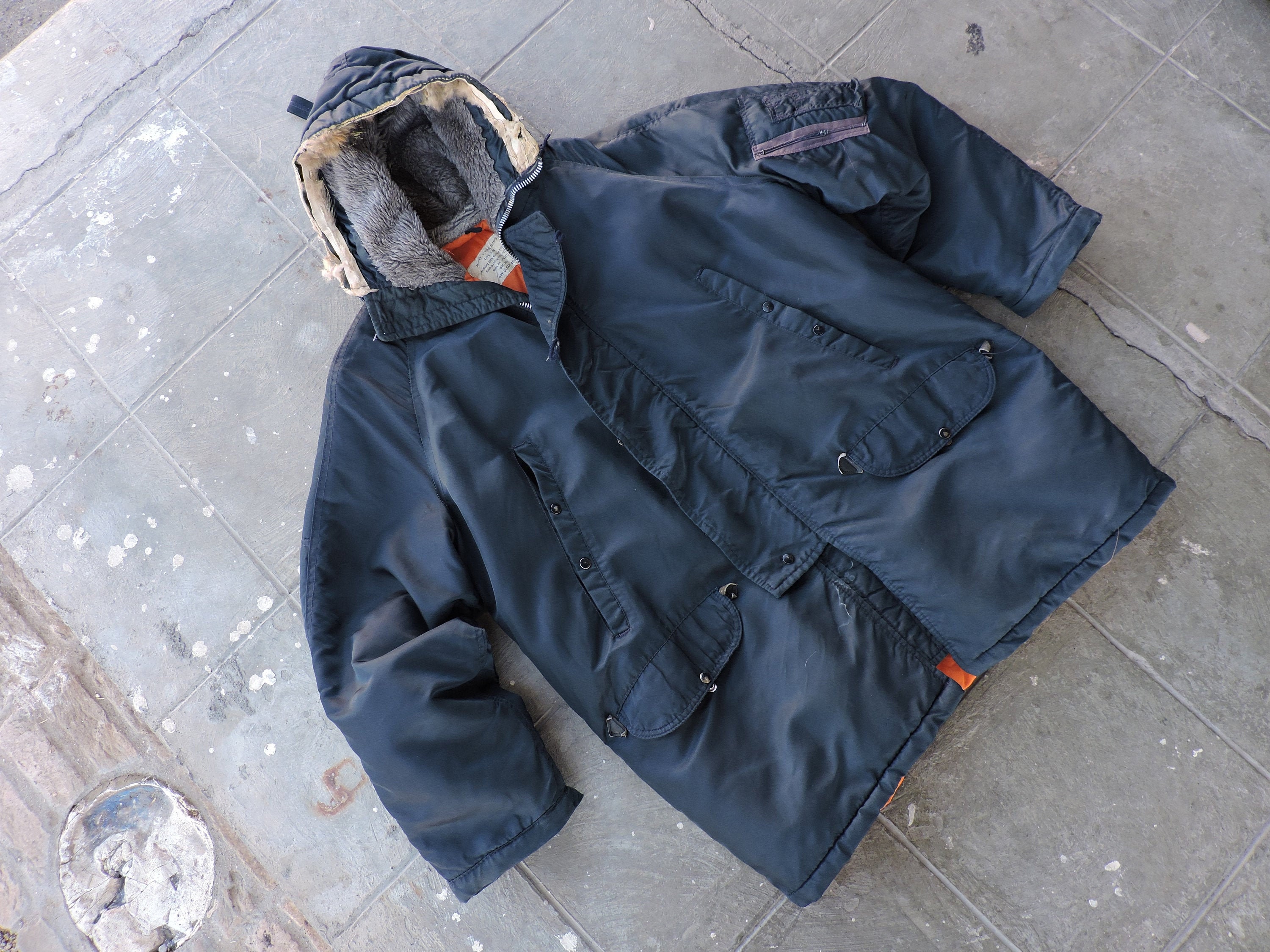 BEAT to HELL Rare Vintage N-3B Golden Fleece Navy Blue Hooded - Etsy