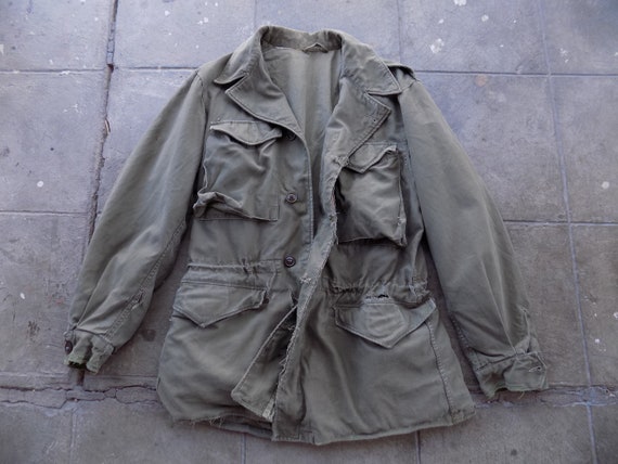 BEAT To HELL Rare Vintage 40s 1943 WWII M-43 Army… - image 1