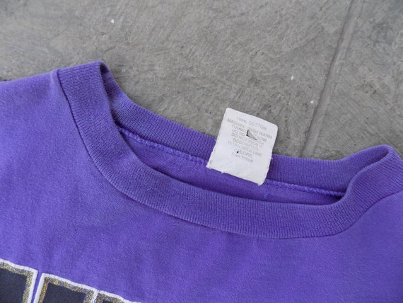 RARE Vintage 90s Warm it Up Purple T-shirt XXL - image 3