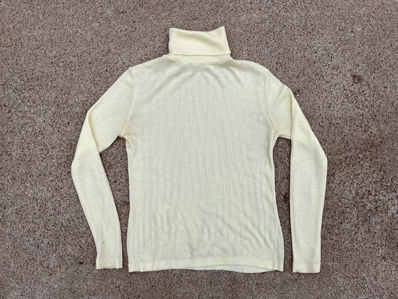 BEAT To HELL Rare Vintage 70s Blank Turtleneck T-… - image 6