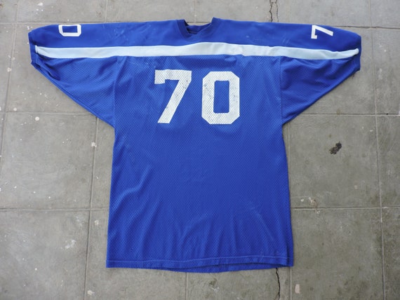 BEAT To HELL Rare Vintage Blue #70 Spartan Jersey… - image 1