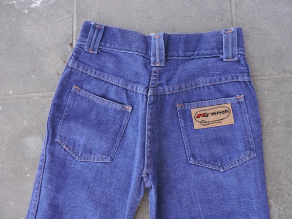 BEAT To HELL Rare Vintage 70s K Ranch Denim Bell … - image 2