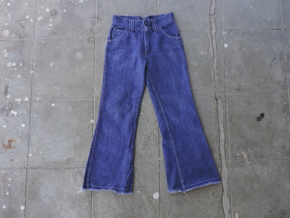 BEAT To HELL Rare Vintage 70s K Ranch Denim Bell … - image 1