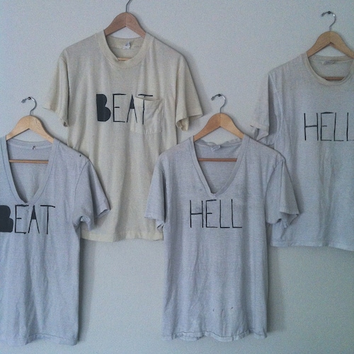 BEAT to HELL Rare Vintage 60s Penney's Towncraft Blank White