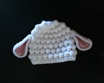 Lamb Hat Crochet Pattern. Sheep. Winter Accessory. Sizes Newborn - 3 Years- PATTERN ONLY