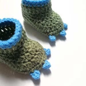 Crochet Dinosaur Hat, Diaper Cover, and Booties Pattern. Baby. 0-3, 3-6, and 6-12 months. PATTERN ONLY image 5