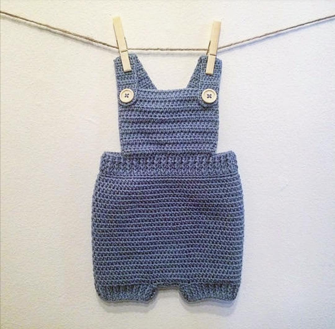 Patrón de overol de bebé a 0-3, 3-6 y 6-12 SOLO - Main Image