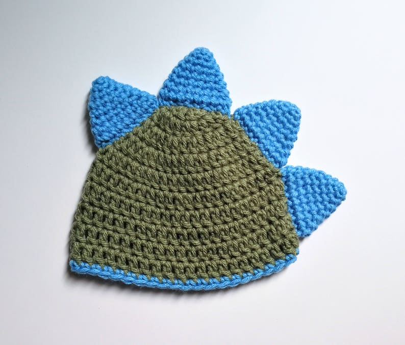 Crochet Dinosaur Hat, Diaper Cover, and Booties Pattern. Baby. 0-3, 3-6, and 6-12 months. PATTERN ONLY image 3