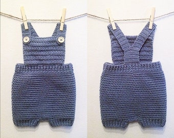 Crochet Baby Overall Pattern. 0-3, 3-6, and 6-12 months. - PATTERN ONLY