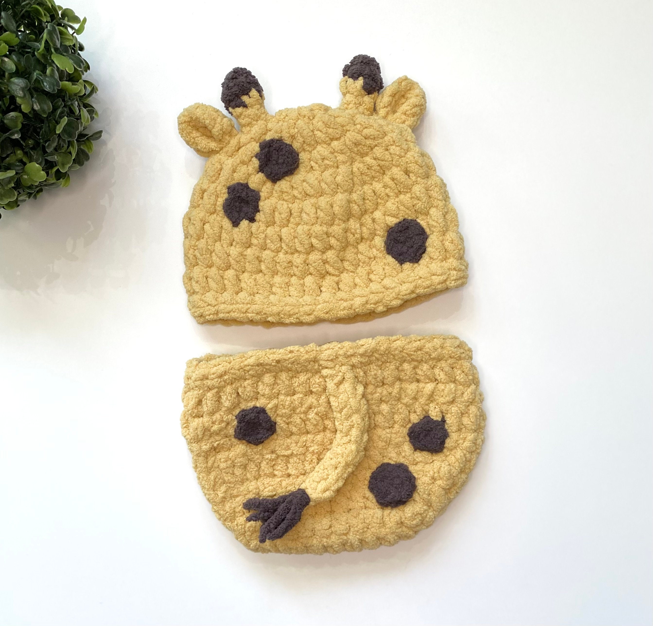 Crochet Giraffe Photo Prop Pattern. Baby Outfit. Baby Costume. Animal Photo Prop. Newborn to 6-12 Months. - PATTERN ONLY
