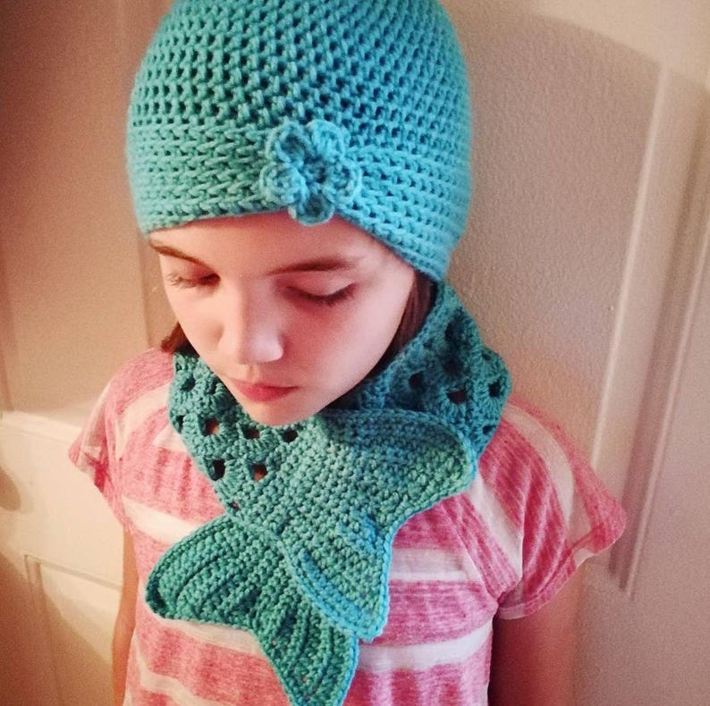 Crochet Mermaid Hat and Scarf. 1224 Months 35 Years and Etsy