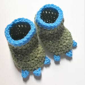 Crochet Dinosaur Hat, Diaper Cover, and Booties Pattern. Baby. 0-3, 3-6, and 6-12 months. PATTERN ONLY image 7