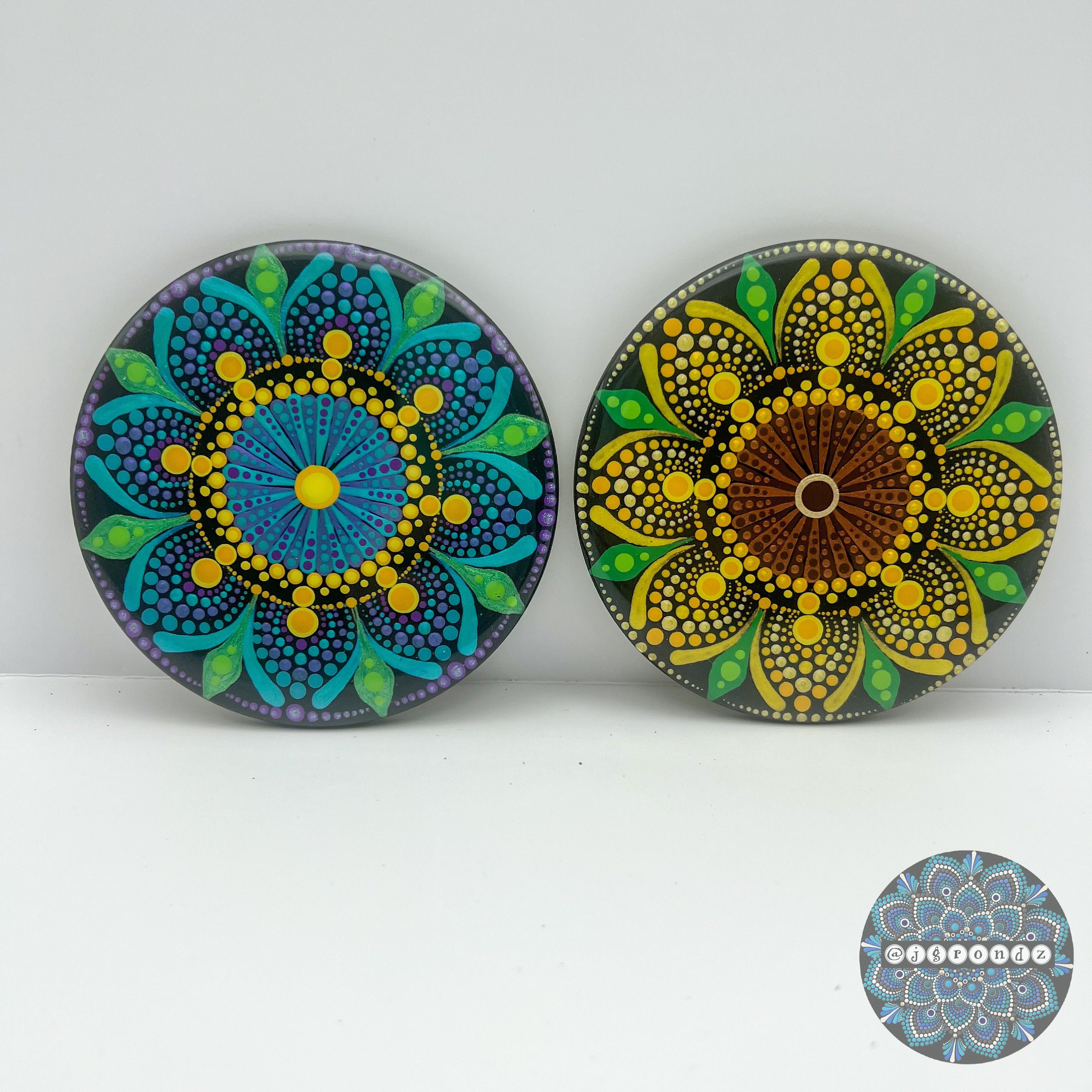 8 Pcs Mandala Diamond Painting Coasters With Holder Diamond Painting Kits  for Adults Diamond 