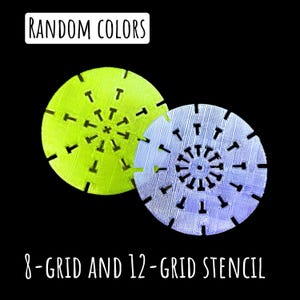 Estênceis de guia de mandala