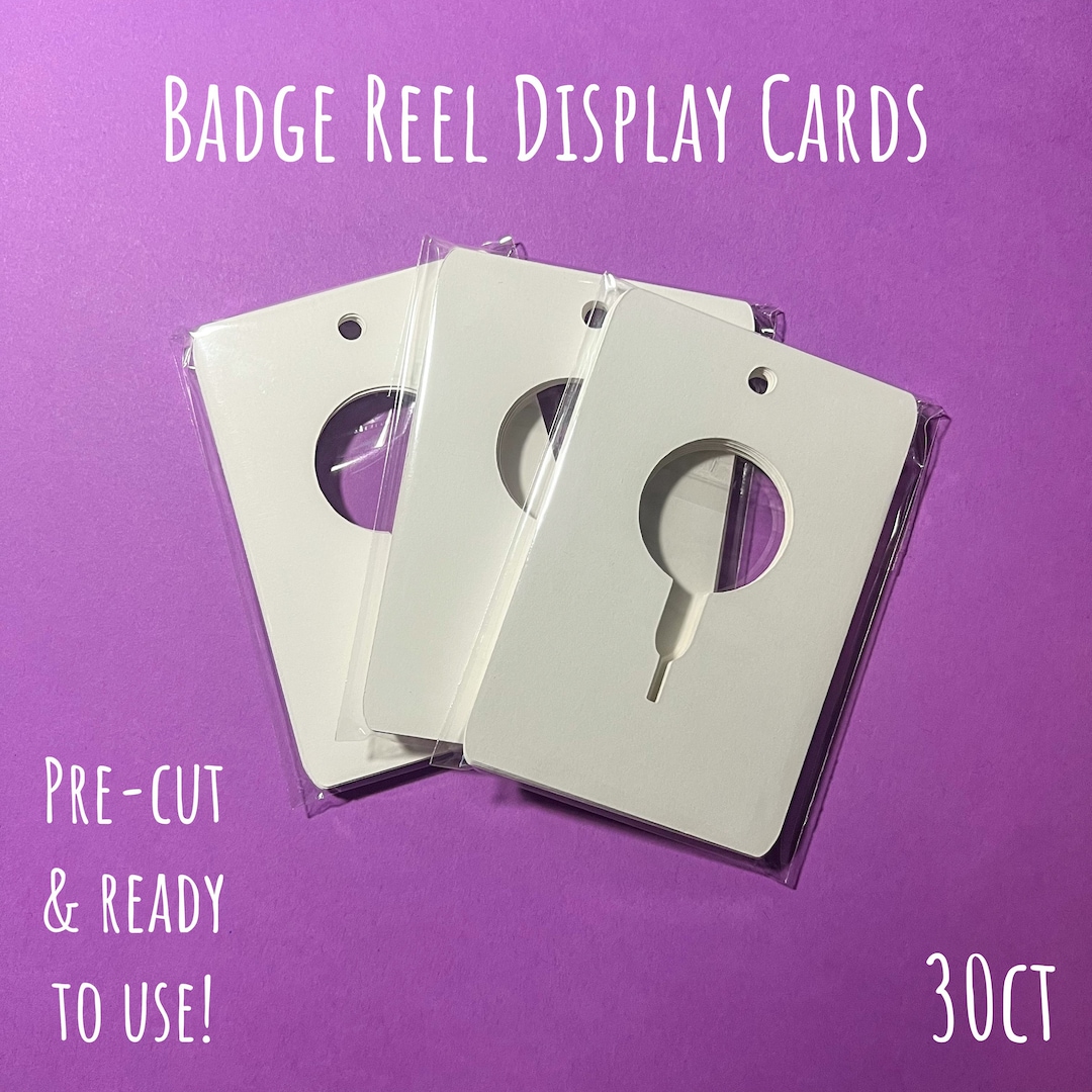 Badge Reel Display Cards Badge Reel Packaging for Vendor Displays Craft  Show Displays Art Show Displays and Organization -  Canada