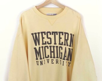 pale yellow michigan sweatshirt