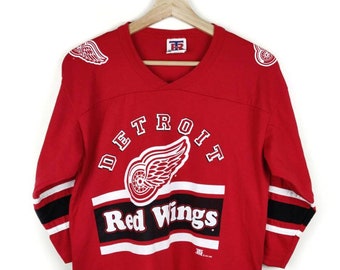 personalized red wings jersey
