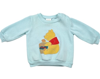 Sudadera vintage de los 80 de Disney Winnie the Pooh para bebé, talla 12 M