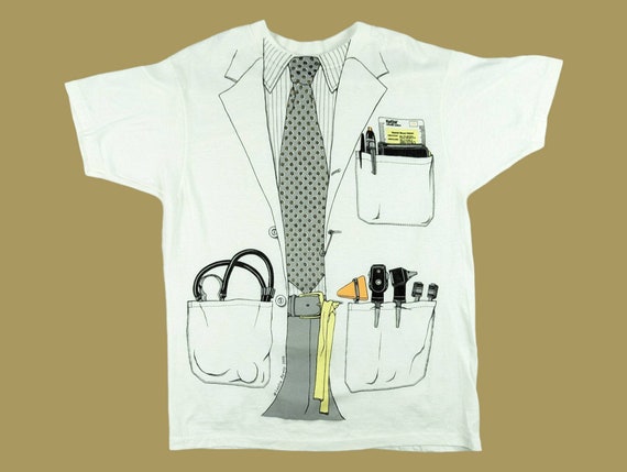 70s Vintage DOCTOR T-Shirt 1978 Leslie Arwin Doct… - image 1
