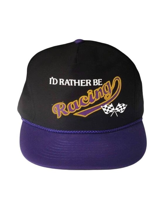 90s Vintage RACING Hat I'd Rather Be 
