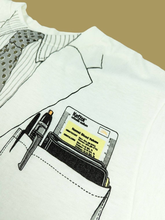 70s Vintage DOCTOR T-Shirt 1978 Leslie Arwin Doct… - image 3
