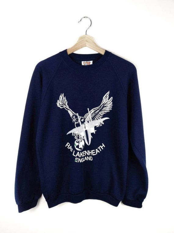 80's Vintage RAF LAKENHEATH Sweatshirt Royal Air F
