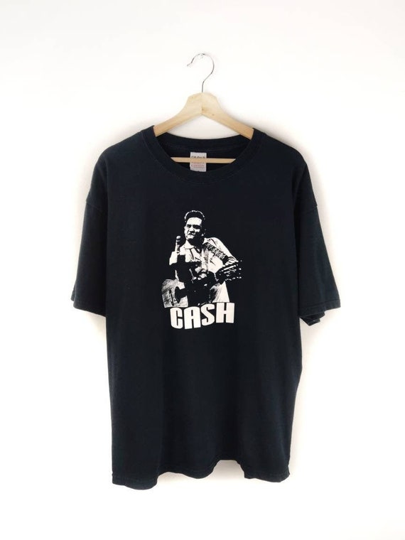90s Vintage JOHNNY CASH T-Shirt Johnny Cash Graphi