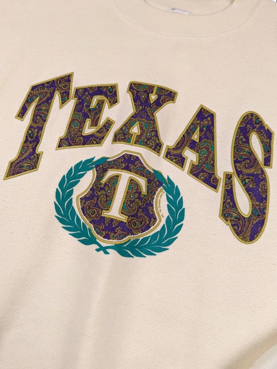 90s Vintage TEXAS Crewneck 1994 Texas Graphic Swe… - image 2