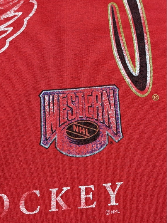 90s Vintage RED WINGS T-Shirt Detroit Red Wings G… - image 6