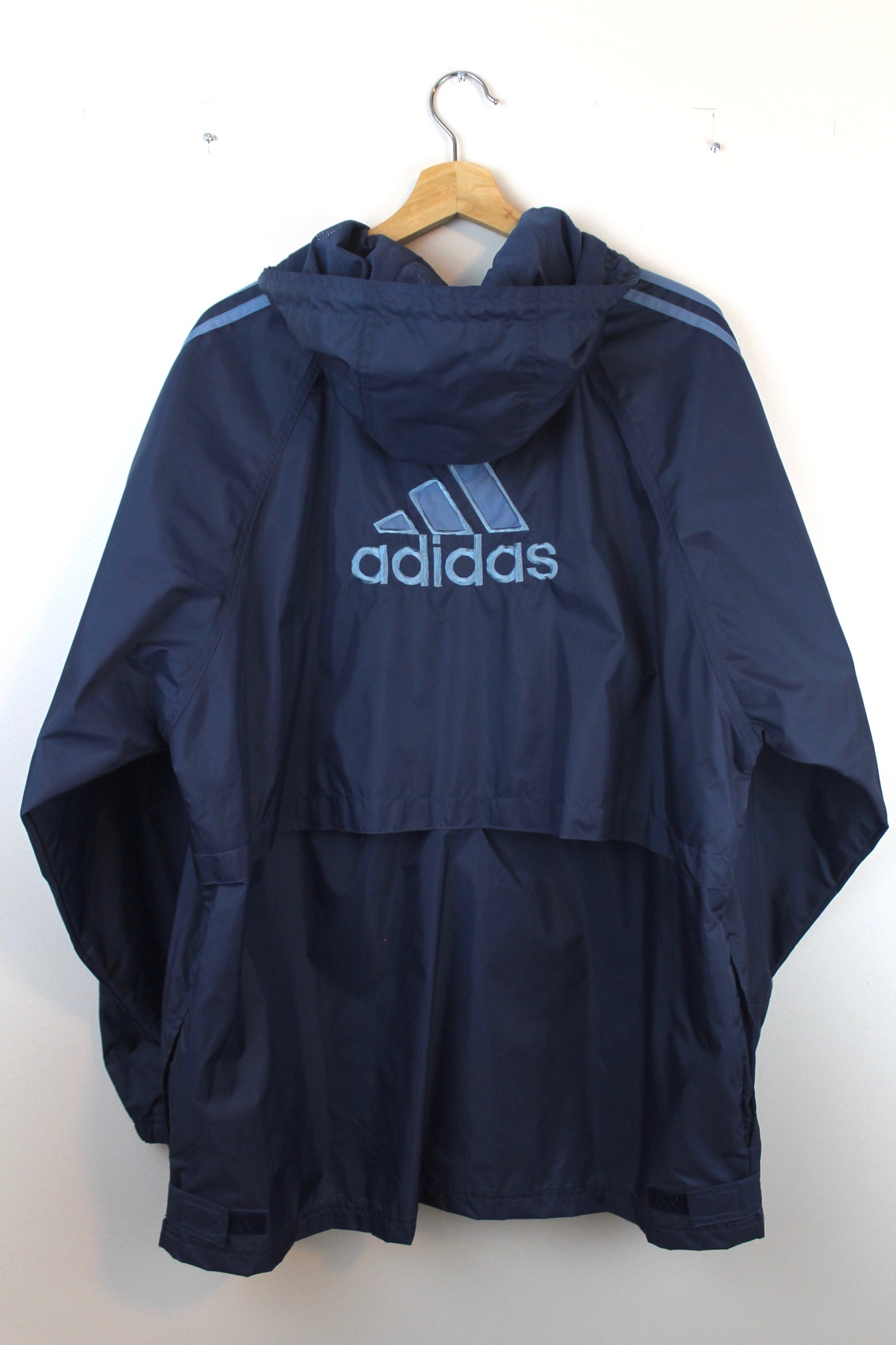 Vintage 90s Adidas Windbreaker, Graphite Blue Sport Jacket Vintage 90s Adidas Windbreaker, Graphite Blue Sport Jacket