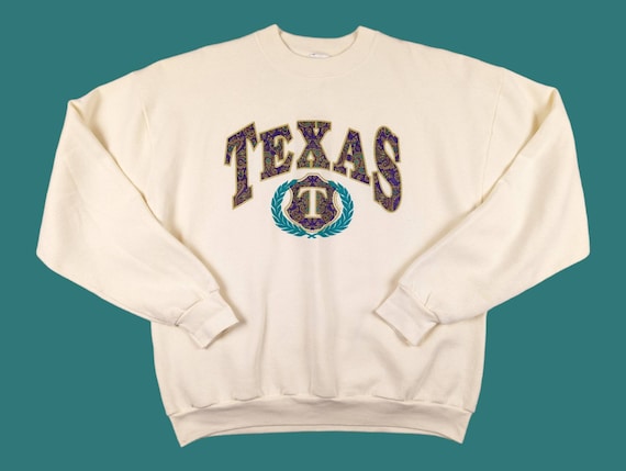 90s Vintage TEXAS Crewneck 1994 Texas Graphic Swe… - image 1