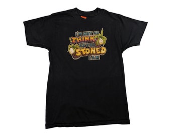 80s Vintage STONED Graphic Tee, Super Screen Stars, Size Medium