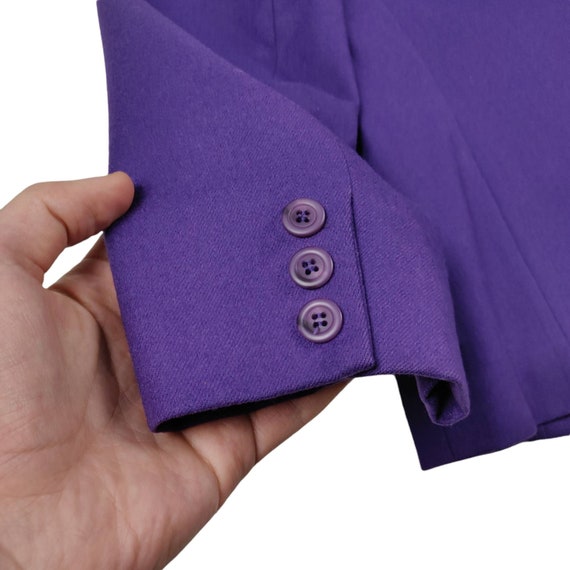 80s Vintage Pendleton Blazer: Purple Virgin Wool,… - image 4