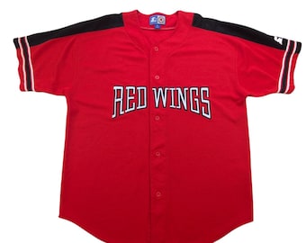 90s Vintage Red Wings Stitched Starter Jersey, NHL Hockey, Size XL