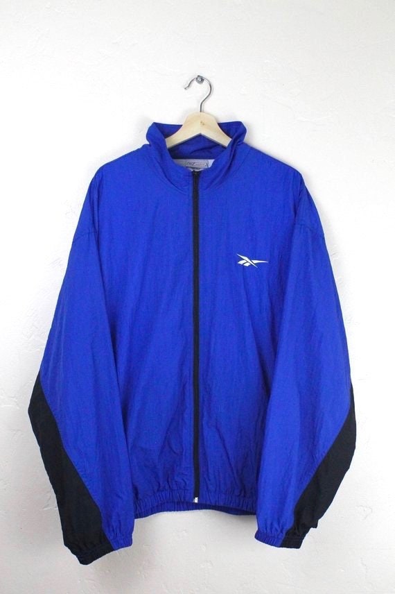 reebok blue windbreaker