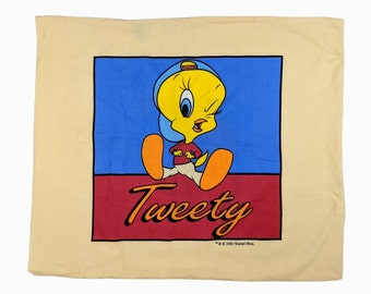 Vintage Tweety Bird Looney Tunes Sleeping Bag Blanket 1997
