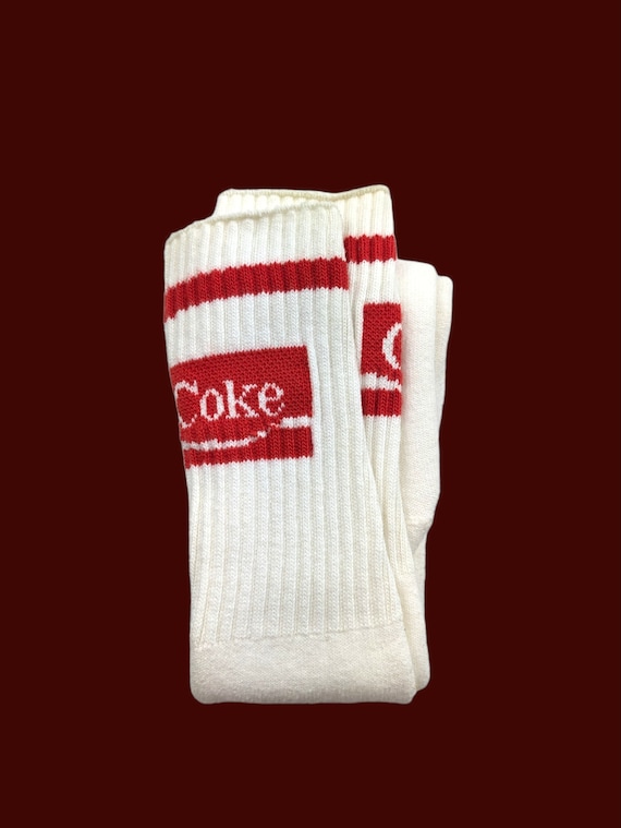 80s Vintage COKE Socks Retro CocaCola Tube Socks Cla… Gem