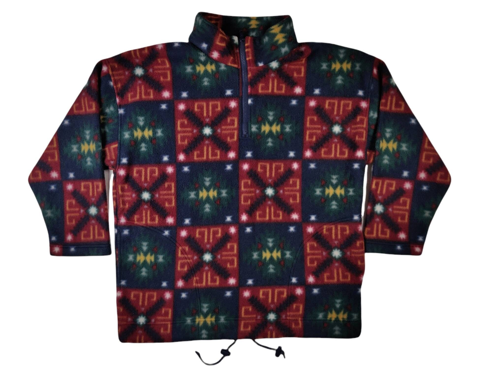 Aztec Fleece Pullover Etsy UK