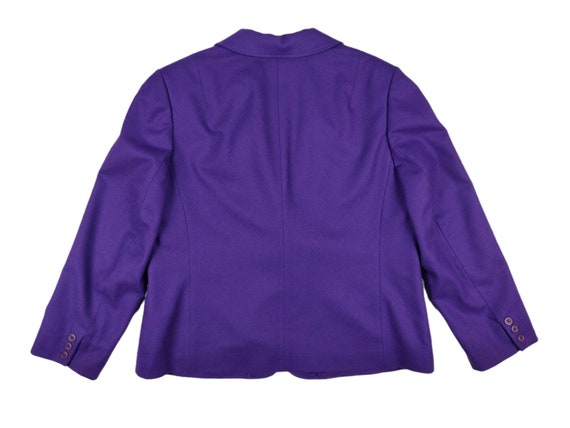 80s Vintage Pendleton Blazer: Purple Virgin Wool,… - image 2